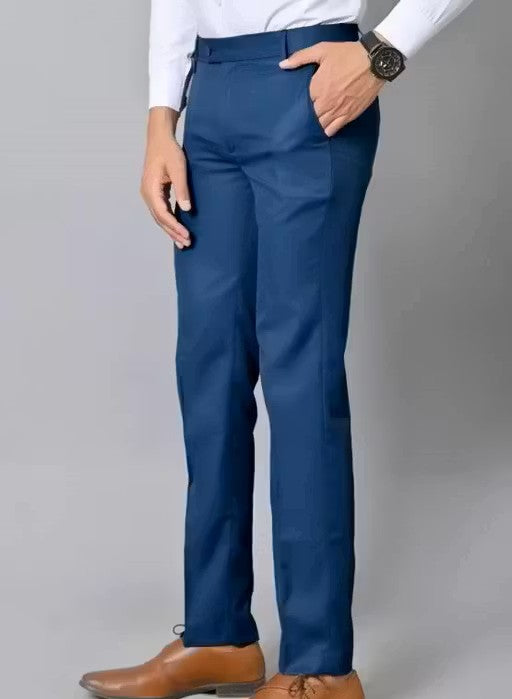 Regular Cotton Blend Formal Wear Trouser Pant
