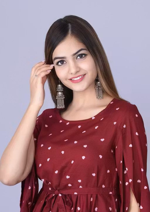 womens Crepe printed top, partywear top, festival top, trendy top