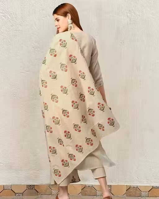Premium Kurti With Pant  Dupatta Set