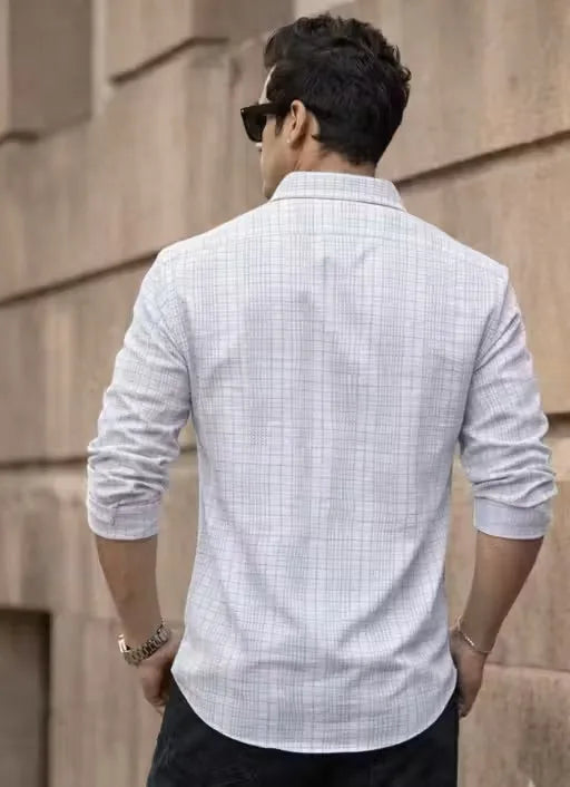 Casual Cotton Blend Regular Fit Shirt for Men
