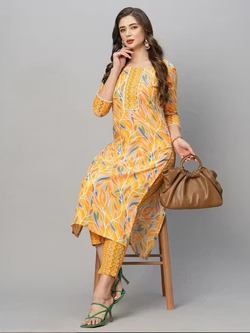 cotton kurti with pent for women
