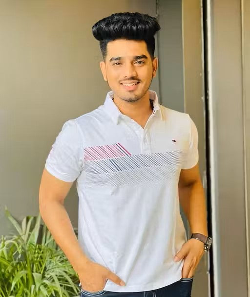 men T -shirt Fabric : Cotton