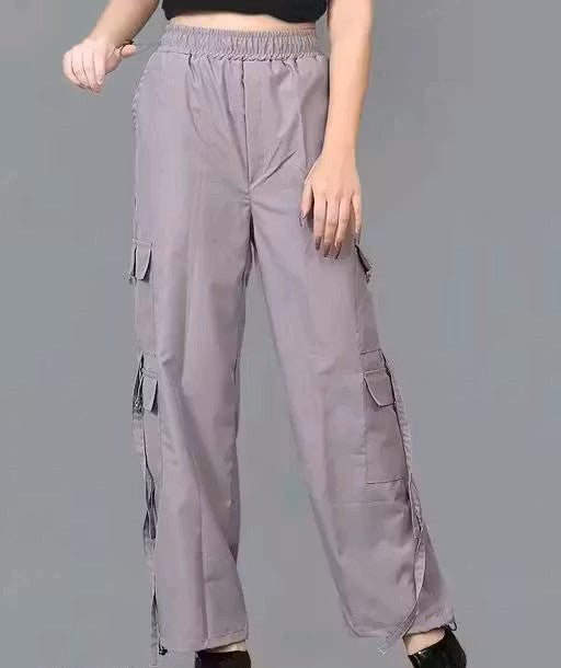 Grey 6 pocket cargo trouser for woman&nbsp;