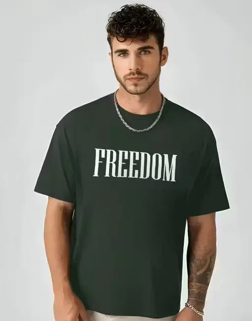 Men's Stylish Oversized Graphic Printed 3/4th Sleeve T-Shirt Velvark.com