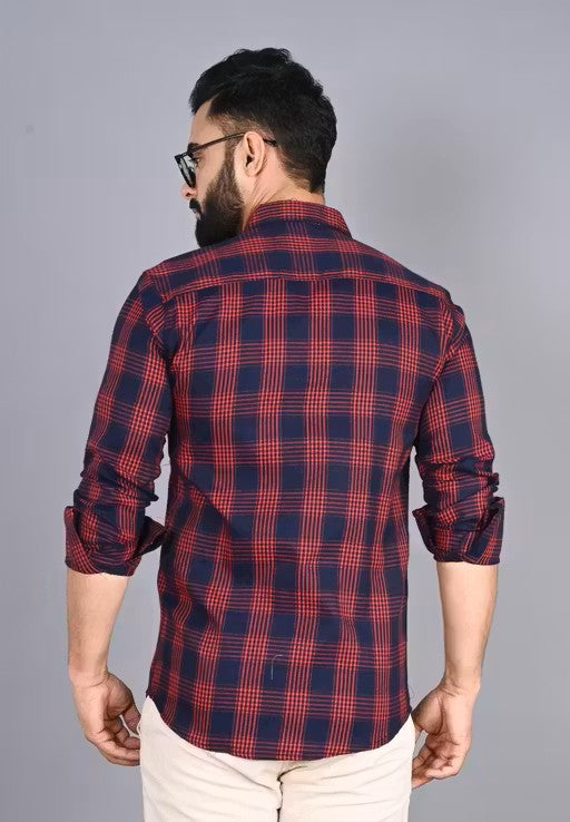 Men's Checked Regular Multicolor Shirts