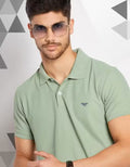 Men's Cotton Half Sleeves Solid Polo T-shirt