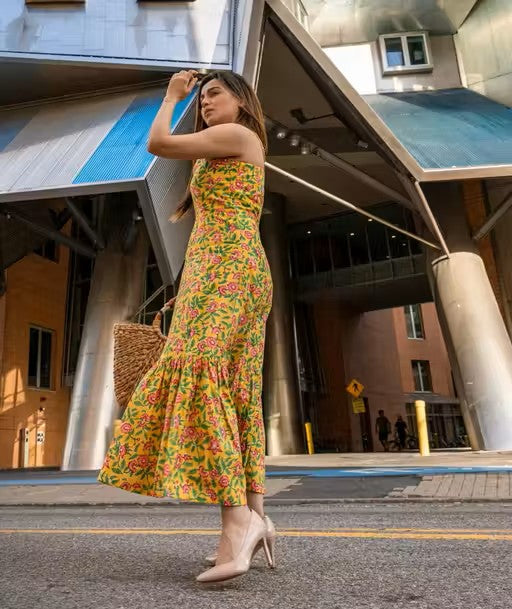 Printed Stylish multicolor Dress Velvark.com