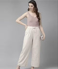 Woman khadi plazzo lace