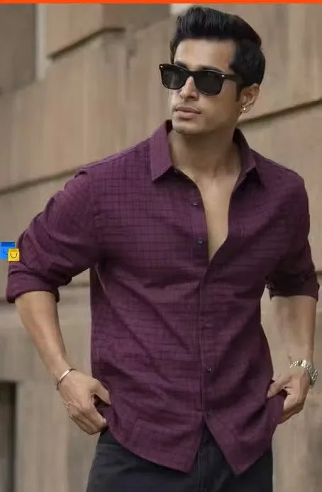 Casual Cotton Blend Regular Fit Shirt for Men