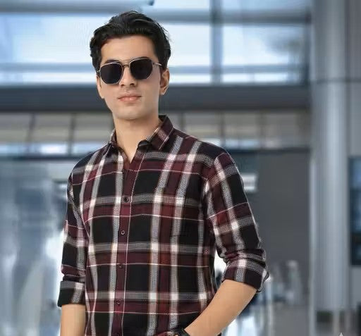 Men’s Grand Vantage Checked Full Sleeve Shirt